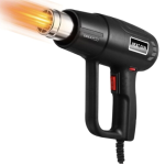 Pistol cu aer cald rezistent putere 2000 W temperatura intre 300 si 600 grade Negru