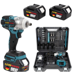 Pistol de impact 98VF cu 2 acumulatori si 40 accesori LEIH MANN 