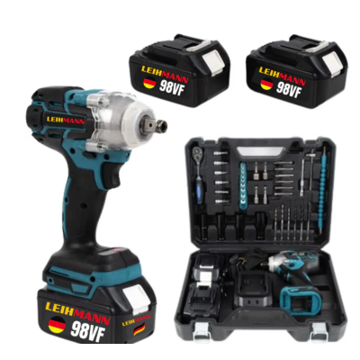 Pistol de impact 98VF cu 2 acumulatori si 40 accesori LEIH MANN