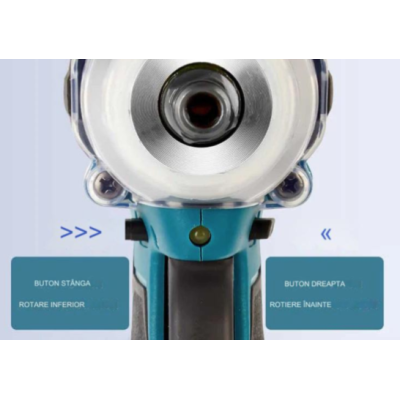 Pistol de impact 98VF cu 2 acumulatori si 40 accesori LEIH MANN