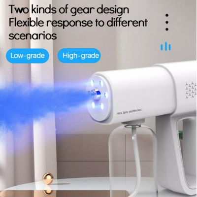 Pistol de pulverizare K5 pentru dezinfectie, Incarcare USB, Nanotehnologie, Umidificare/Dezinfectare/Atomizare, 380ml