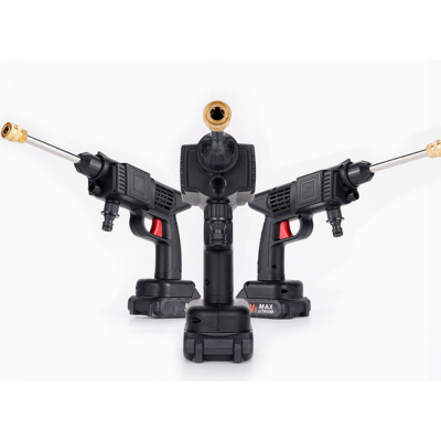 Pistol de spalat cu presiune portabil cu 2 acumulatori 48V