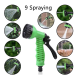 Pistol de stropit 7 moduri de udare material ABS fara scurgeri negru/verde