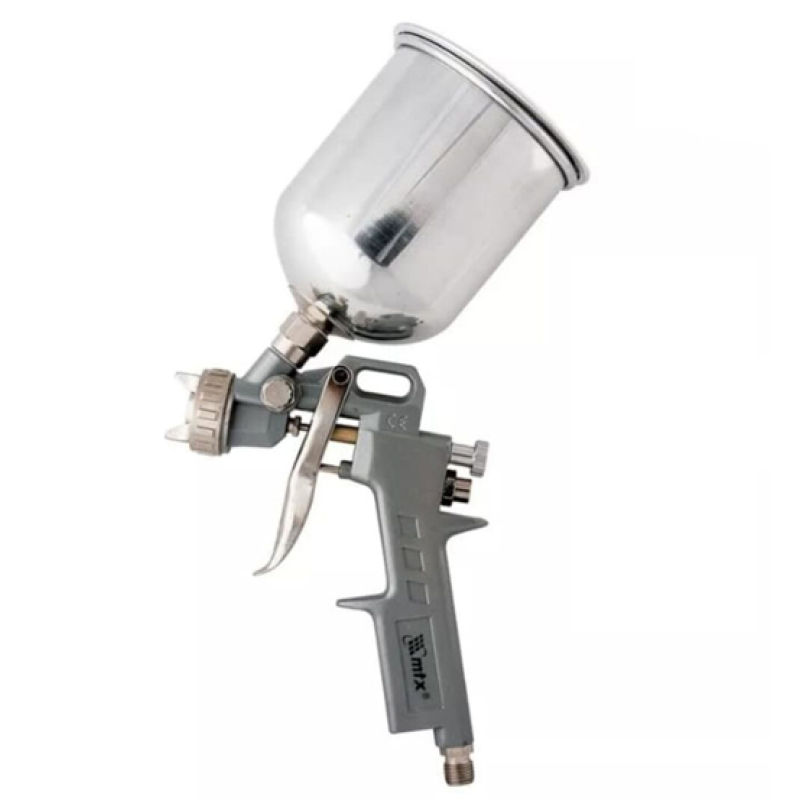 Pistol de vopsit cu presiune F75 300ml cupa deasupra