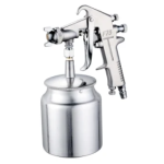 Pistol de vopsit F75 cu aer comprimat cupa dedesubt