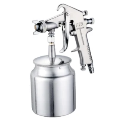 Pistol de vopsit F75 cu aer comprimat cupa dedesubt