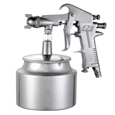 Pistol de vopsit F75 cu aer comprimat cupa dedesubt
