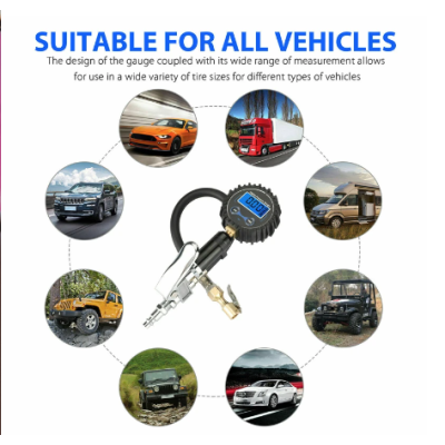 Pistol digital pentru umflat roti