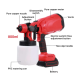 Pistol profesional de vopsit si zugravit electric 800 ml si 2 acumulatori 48V Portabil