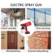 Pistol profesional de vopsit si zugravit electric 800 ml si 2 acumulatori 48V Portabil