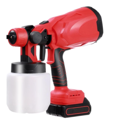 Pistol profesional de vopsit si zugravit electric 800 ml si 2 acumulatori 48V Portabil