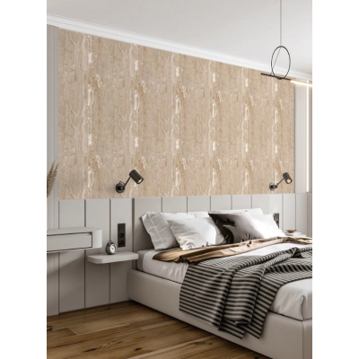 Placa autoadeziva CLS-08 pentru perete tip marmura 60 x 60 cm CREM