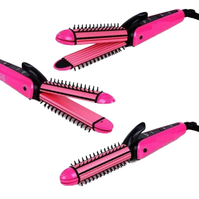 Placa NOVA 8890 3 in 1 indreptat, ondulat creponat parul Profesionala 