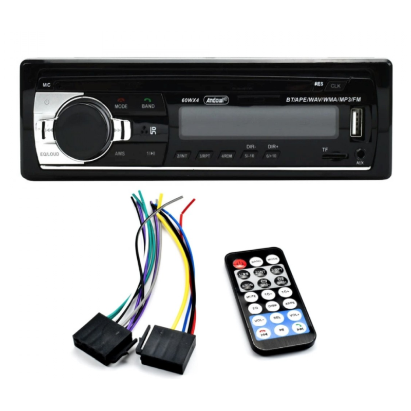 Player auto (Casetofon) MP3 Andowl CA001B radio BT USB SD AUX FM telecomanda