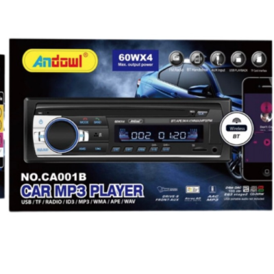 Player auto (Casetofon) MP3 Andowl CA001B radio BT USB SD AUX FM telecomanda