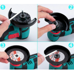 Polizor unghiular electric portabil cu 1acumulator Li Ion 12V