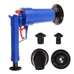 Pompa cu aer comprimat cu 4 accesorii pentru desfundat tevile