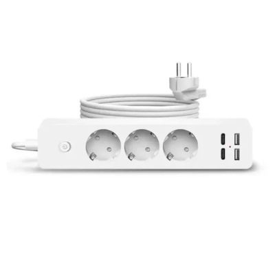 Prelungitor JORTAN OG2203 cu 3 prize 2 porturi USB si 2 Type C 2 metri