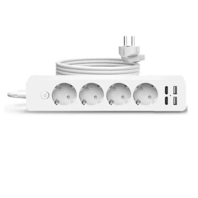 Prelungitor JORTAN OG2204 cu 4 prize 2 porturi USB si 2 Type C 2 metri