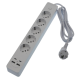 Prelungitor OG2205 5 prize cu 2 USB A si 2 USB C Comutator