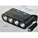 Priza auto 4 cai si USB 120W Olesson 1654