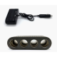 Priza auto 4 cai si USB 120W Olesson 1654