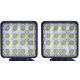 Proiectoare Led Off Road TP-1648 48W 16 12V-24V PATRATE -  Set 2 Bucati