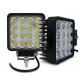 Proiectoare Led Off Road TP-1648 48W 16 12V-24V PATRATE -  Set 2 Bucati