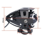 Proiector 12V Moto cu LED 10 W tip U9 Prindere pe Ghidon