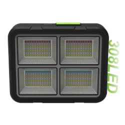 Proiector 308 LED Solar cu Baterie GD-2207B 4 Moduri de Iluminare 200W