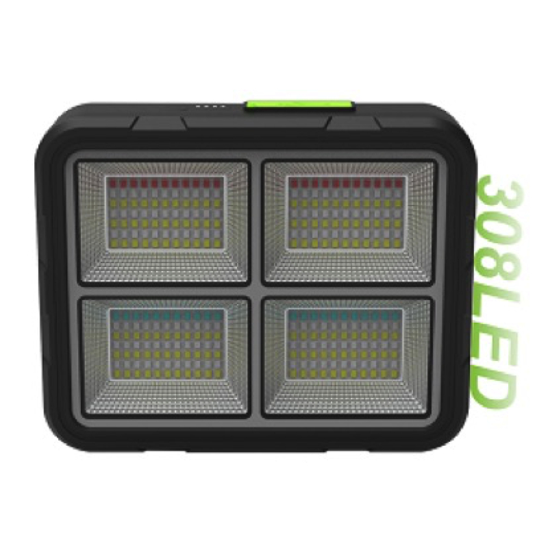Proiector 308 LED Solar cu Baterie GD-2207B 4 Moduri de Iluminare 200W