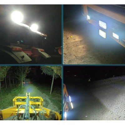 Proiector auto LED Q ZD562 putere 8W 12/24V impermeabil 360 grade ROTUND