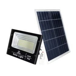 Proiector cu panou solar 600W si telecomanda BJ600W
