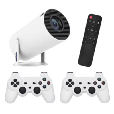 Proiector de jocuri X10 Plus 4K 120 lumeni 64 GB cu telecomanda 10000 de jocuri si 2 controller 