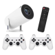 Proiector de jocuri X10 Plus 4K 120 lumeni 64 GB cu telecomanda 10000 de jocuri si 2 controller 