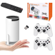 Proiector de jocuri X10 Plus 4K 120 lumeni 64 GB cu telecomanda 10000 de jocuri si 2 controller 