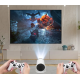 Proiector de jocuri X10 Plus 4K 120 lumeni 64 GB cu telecomanda 10000 de jocuri si 2 controller 