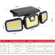 Proiector FL 1725B TRIPLU 30W 100LED COB Cu Panou Solar