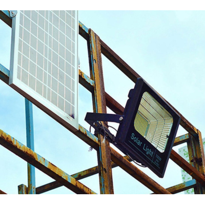 Proiector LED 100W cu panou solar si telecomanda HA