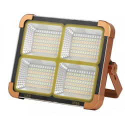 Proiector Led 500W D8 cu Panou Solar 3 moduri lumina, Functie Stroboscop