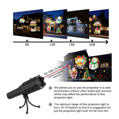 Proiector LED Laser tip Lanterna Andowl SE679 01 Decorare casa si gradina