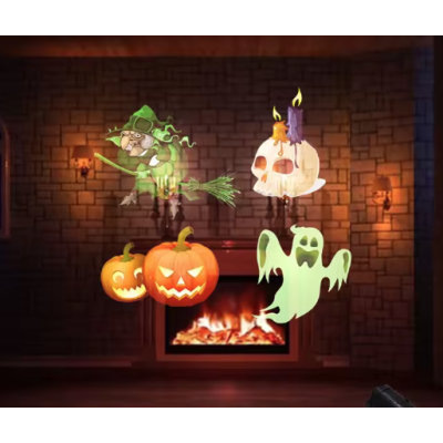 Proiector LED Laser tip Lanterna Andowl SE679 01 Decorare casa si gradina