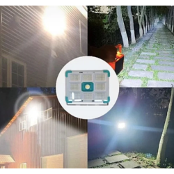 Proiector solar COBA CB F374 cu 374 LED putere 300 W alb/albastru 9 casete