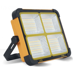 Proiector Solar Portabil 200W cu 288 LED NEGRU-PORTOCALIU