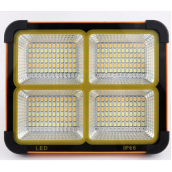 Proiector Solar Portabil 200W cu 288 LED NEGRU-PORTOCALIU