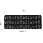 Protectie NEAGRA aragaz din aluminiu ce protejeaza bucataria