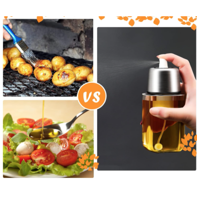 Pulverizator spray pentru ulei din sticla, reutilizabil 180 ml