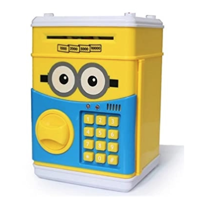 Pusculita interactiva pentru copii Minion cu functie ATM seif si cod pin