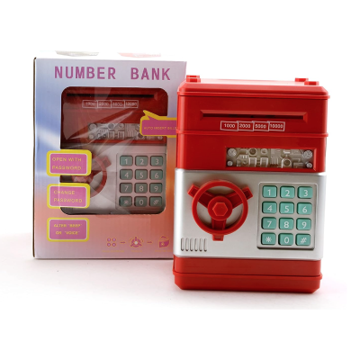 Pusculita Tip Seif  deschidere cu pin  sunete si lumina  ROSIE