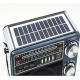 Radio cu Panou Solar XB-921 BT X-Bass mp3 player cu suport card sd/usb NEGRU